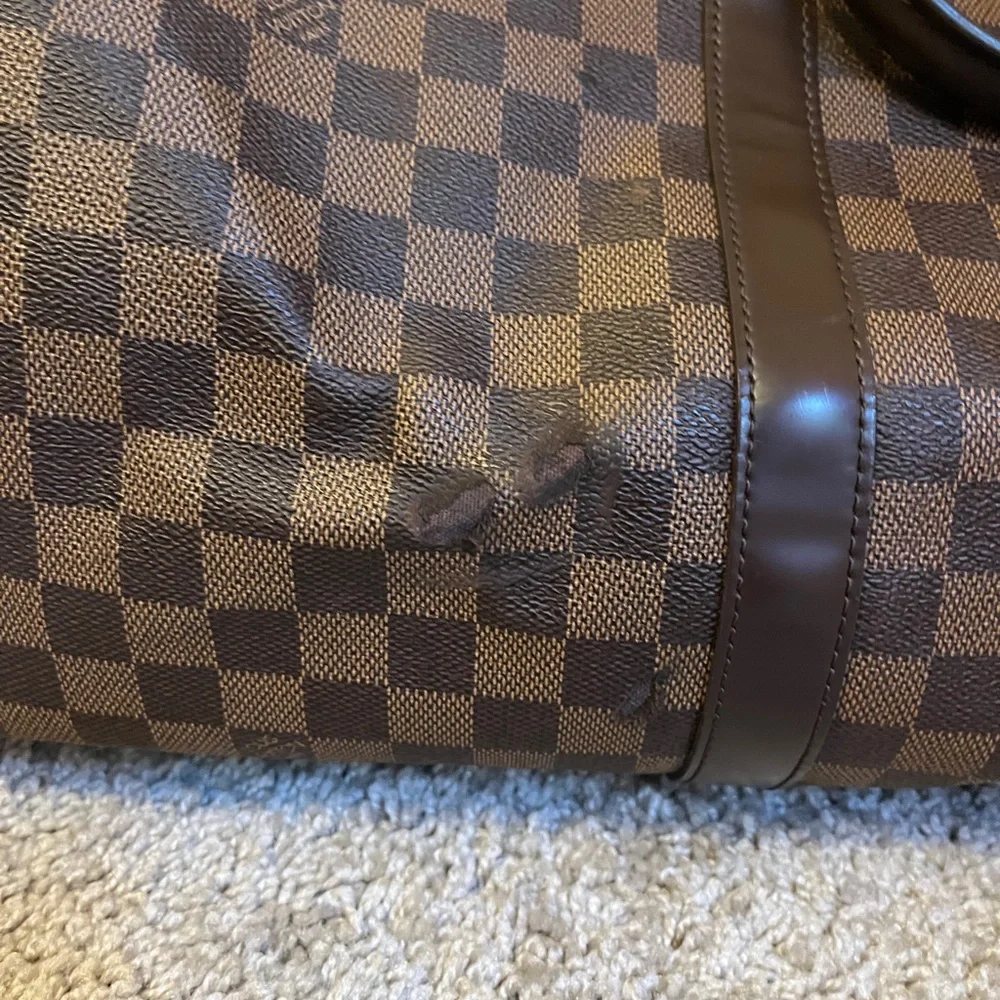 Louis Vuitton Brown Damier Canvas Travel Duffle